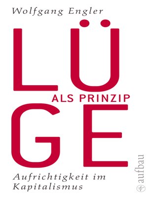 cover image of Lüge als Prinzip